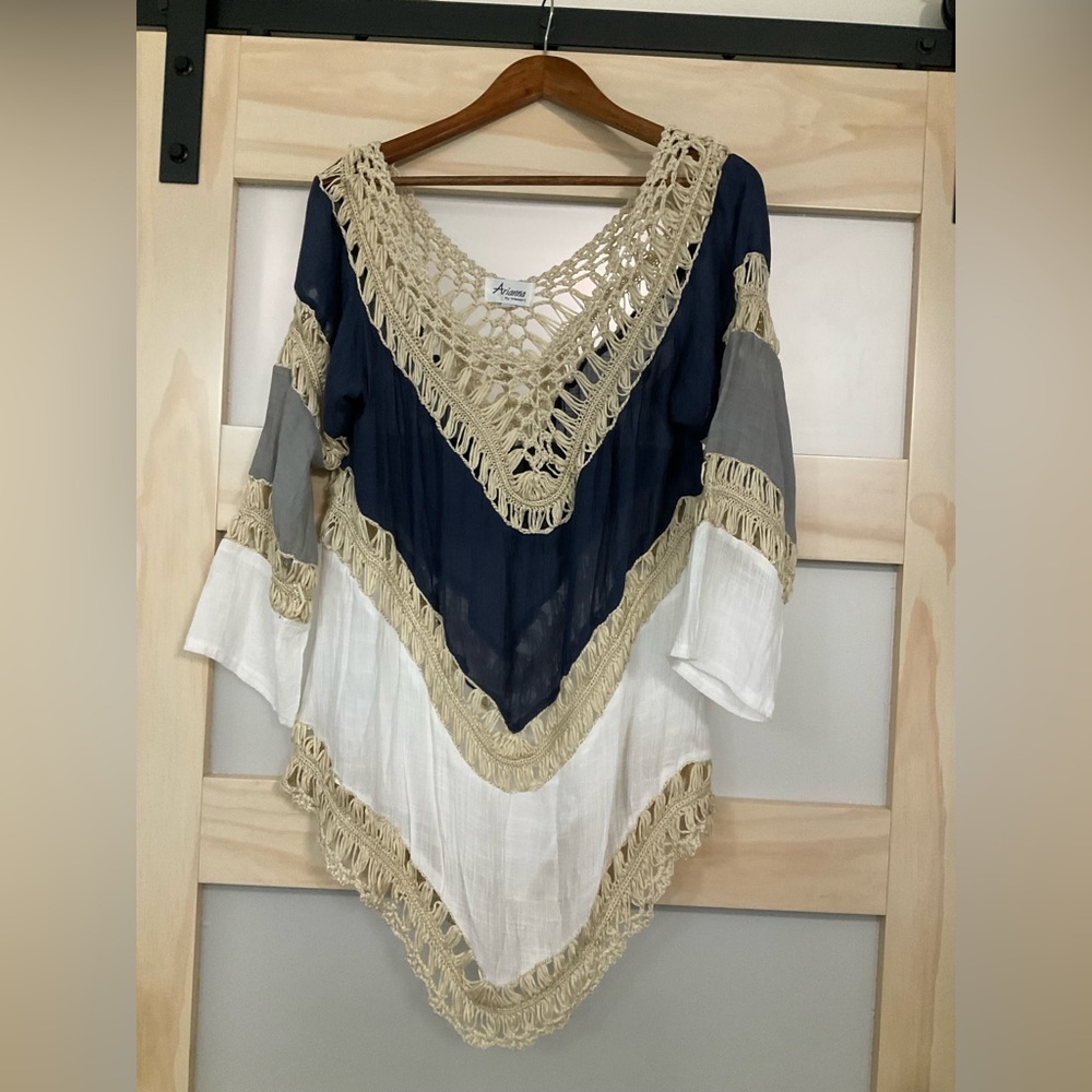 Arianna by Howard’s Boho Crochet Tunic Top – Size L/XL - Picture 5 of 5